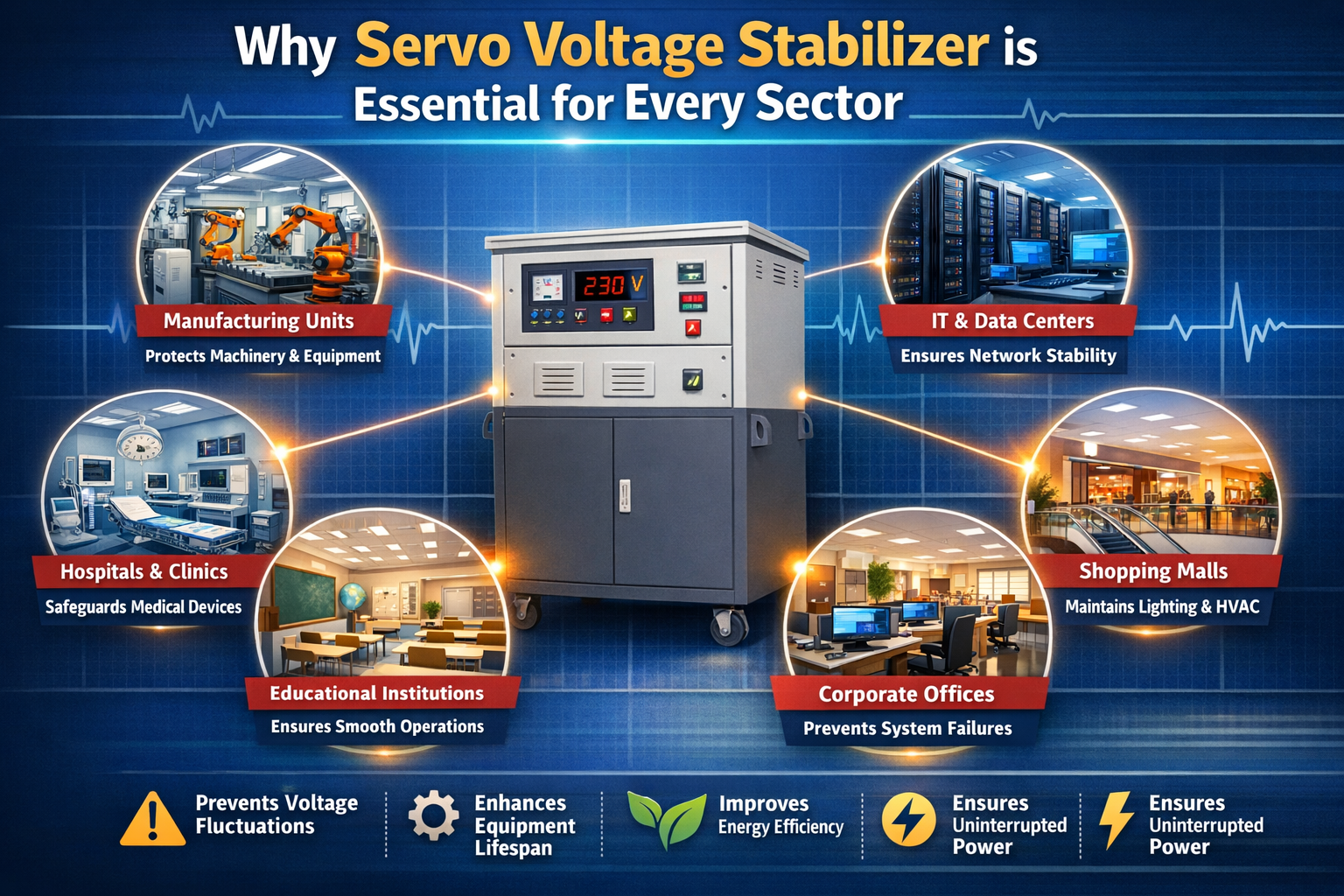 Why Servo Voltage Stabilizer is Essential for Every Sector
